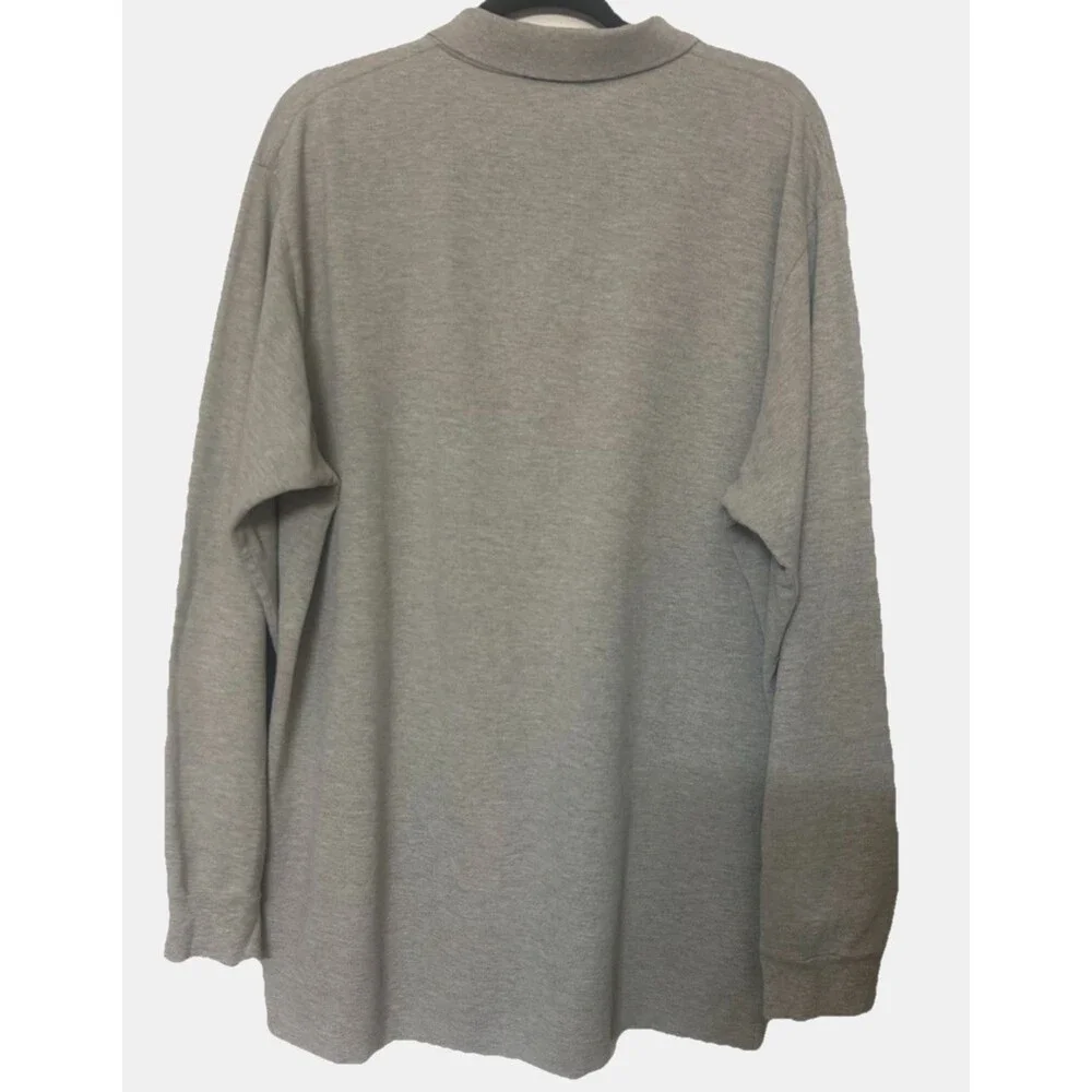 Polo Ralph Lauren Men's 2XL Gray Classic Fit Pony Long Sleeve Polo Casual Shirt